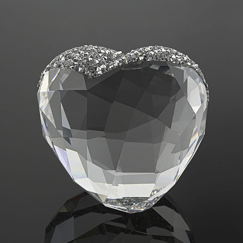 CLOSEOUT Swarovski Love Heart Clear Swarovski Crystal, Large Heart Figurine - Ships in 10-15 Business Days