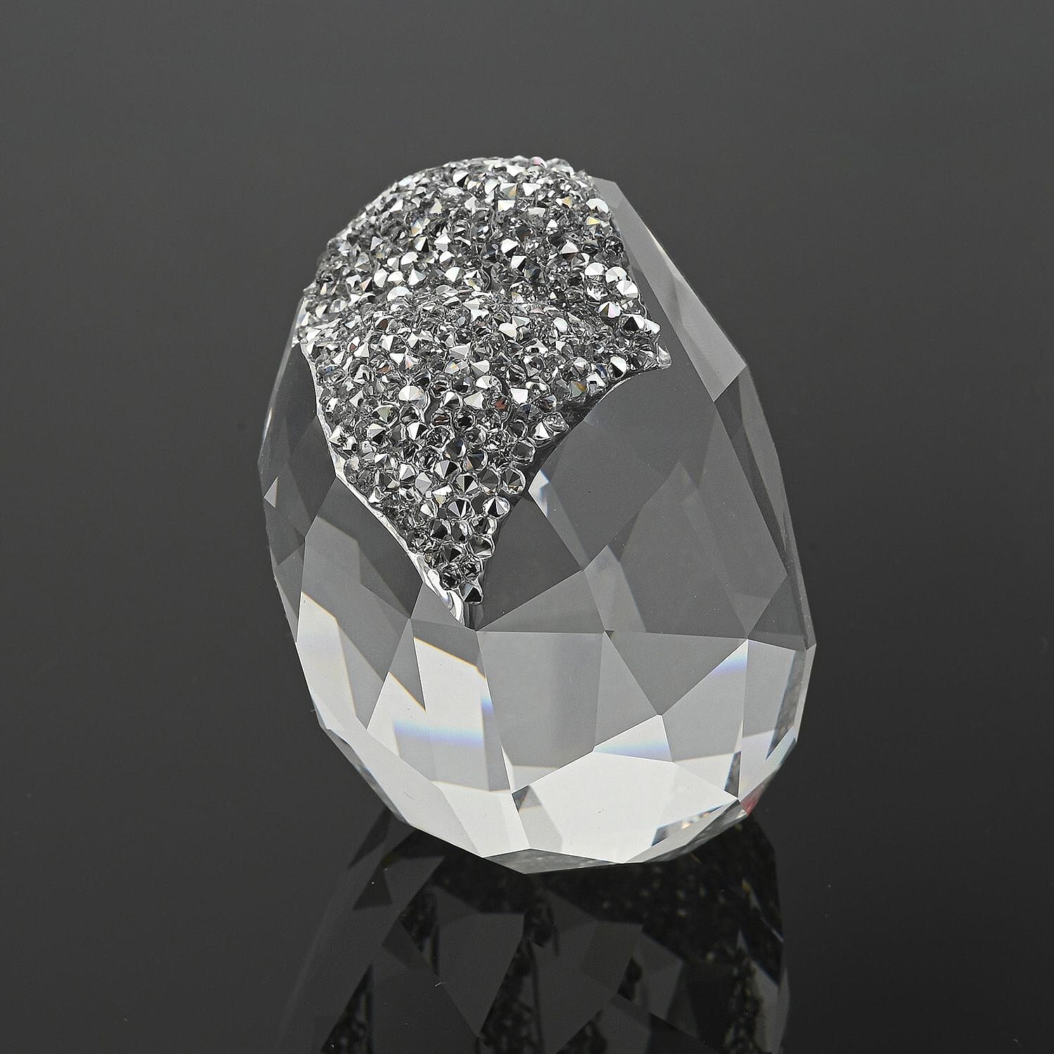 CLOSEOUT Swarovski Love Heart Clear Swarovski Crystal, Large Heart Figurine - Ships in 10-15 Business Days