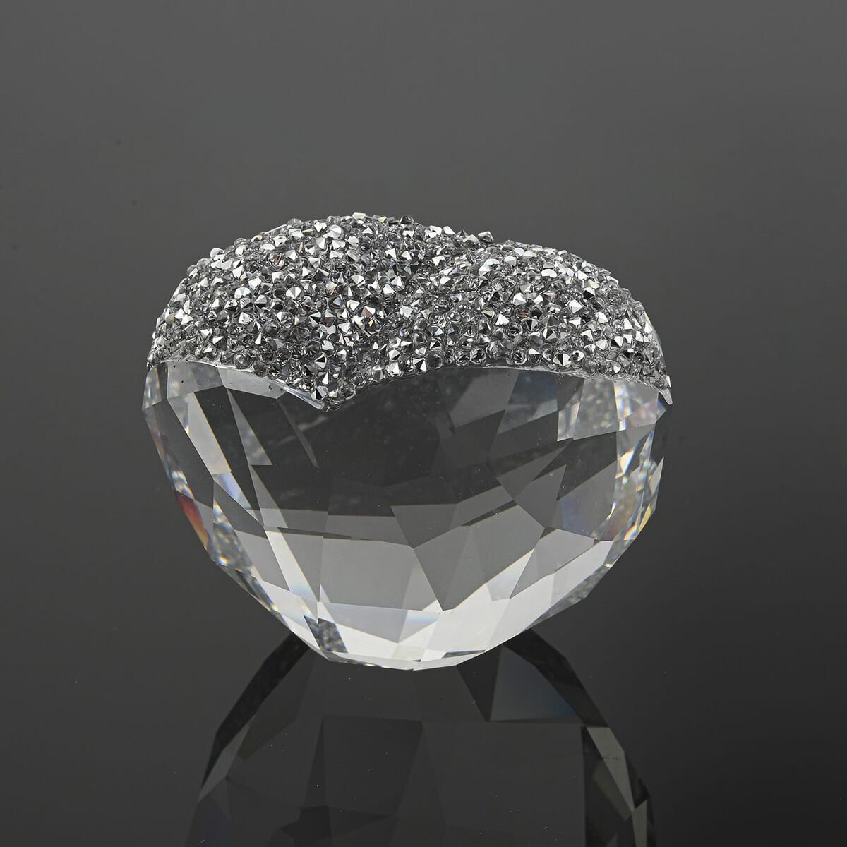 CLOSEOUT Swarovski Love Heart Clear Swarovski Crystal, Large Heart Figurine - Ships in 10-15 Business Days image number 3