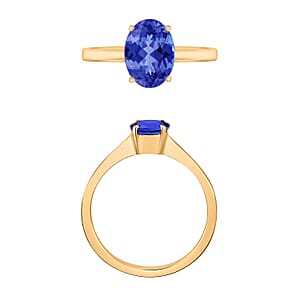 Rhapsody 18K Yellow Gold AAAA Tanzanite Solitaire Ring (Size 10.0) 5.5 Grams 1.35 ctw (Del. in 10-12 Days)
