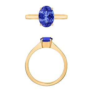 Rhapsody 18K Yellow Gold AAAA Tanzanite Solitaire Ring (Size 8.0) 5.5 Grams 1.35 ctw (Del. in 10-12 Days)