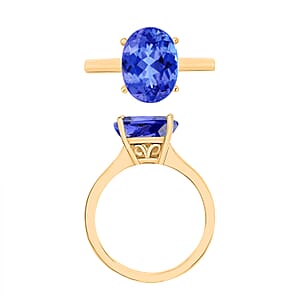 Rhapsody 18K Yellow Gold AAAA Tanzanite Solitaire Ring (Size 10.0) 5.50 Grams 3.00 ctw (Del. in 10-12 Days)