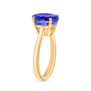Rhapsody 18K Yellow Gold AAAA Tanzanite Solitaire Ring (Size 4.0) 5.50 Grams 3.00 ctw (Del. in 10-12 Days)