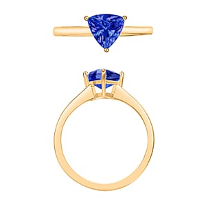 Rhapsody 18K Yellow Gold AAAA Tanzanite Solitaire Ring (Size 12.0) 5.50 Grams 1.45 ctw (Del. in 10-12 Days)