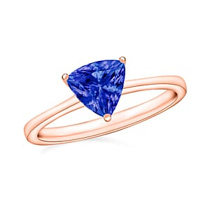Rhapsody 18K Rose Gold AAAA Tanzanite Solitaire Ring (Size 5.0) 5.50 Grams 1.45 ctw (Del. in 10-12 Days)