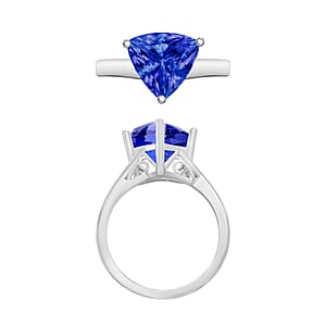 Rhapsody 18K White Gold AAAA Tanzanite Solitaire Ring (Size 11.5) 5.50 Grams 2.90 ctw (Del. in 10-12 Days)