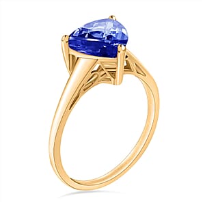 Rhapsody 18K Yellow Gold AAAA Tanzanite Solitaire Ring (Size 7.0) 5.50 Grams 2.90 ctw (Del. in 10-12 Days)
