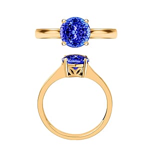 Rhapsody 18K Yellow Gold AAAA Tanzanite Solitaire Ring (Size 9.5) 5.50 Grams 1.50 ctw (Del. in 10-12 Days)