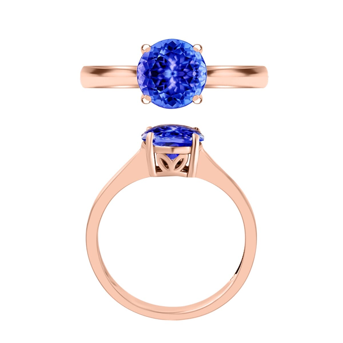 Rhapsody 18K Yellow Gold AAAA Tanzanite Solitaire Ring (Size 5.0) 5.50 Grams 1.50 ctw image number 3