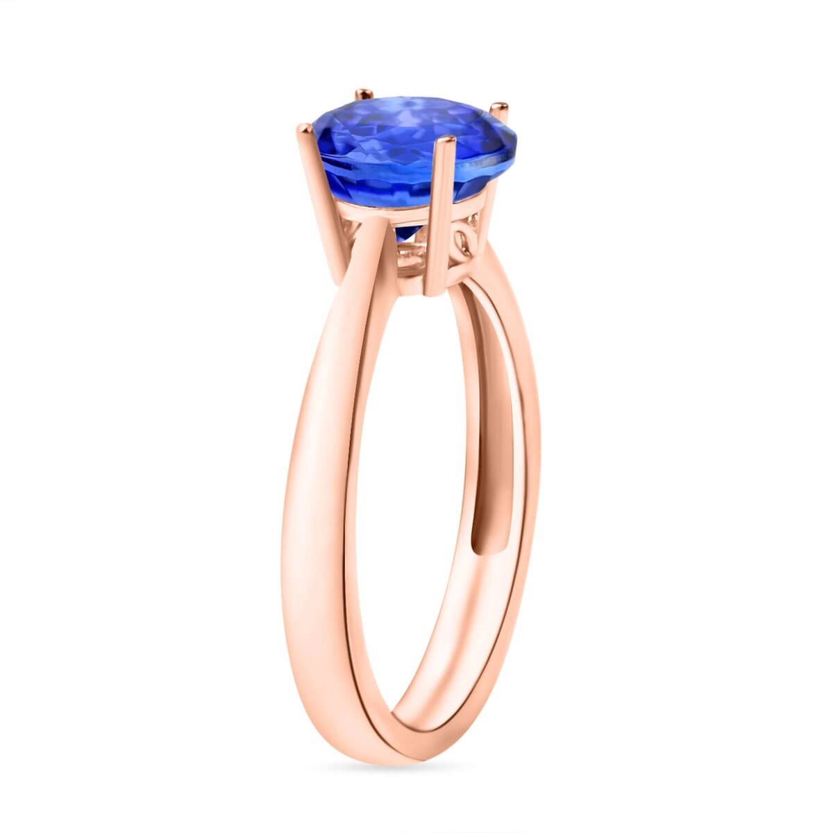Rhapsody 18K Yellow Gold AAAA Tanzanite Solitaire Ring (Size 10.0) 5.50 Grams 1.50 ctw image number 2