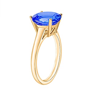 Rhapsody 18K Yellow Gold AAAA Tanzanite Solitaire Ring (Size 11.5) 5.50 Grams 3.70 ctw (Del. in 10-12 Days)