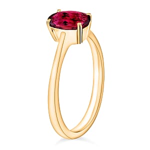 Rhapsody 18K Yellow Gold AAAA Ouro Fino Rubellite Solitaire Ring (Size 9.5) 5.50 Grams 1.30 ctw (Del. in 10-12 Days)