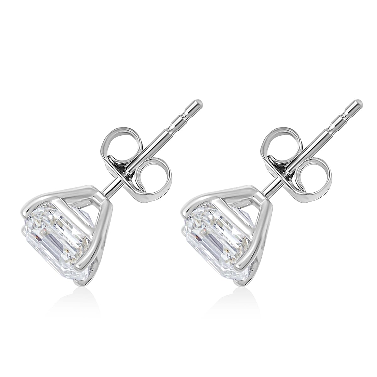 Luxuriant Lab Grown Diamond 3.00 ctw Stud Earrings in 14K White Gold  image number 3