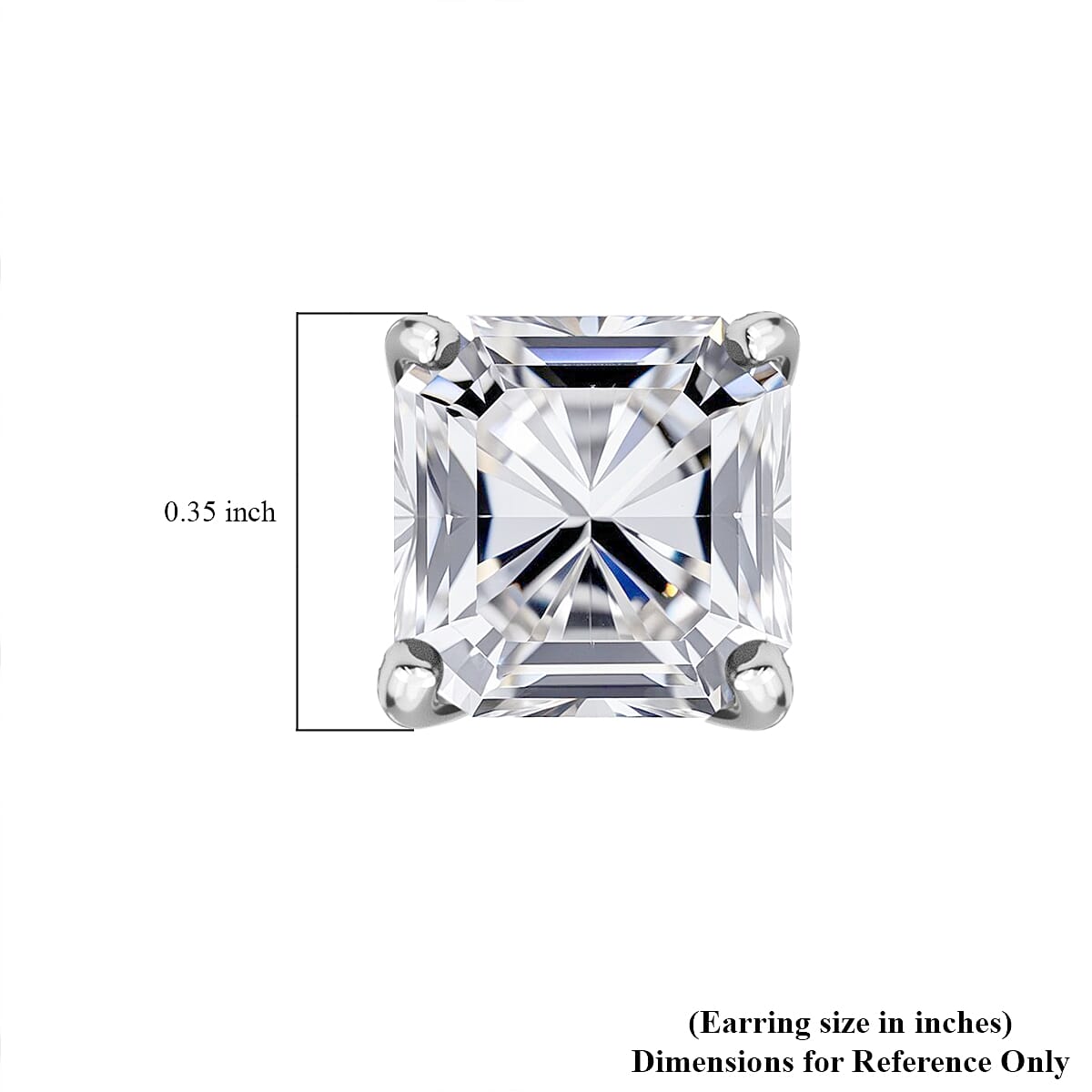 Luxuriant Lab Grown Diamond 3.00 ctw Stud Earrings in 14K White Gold  image number 4