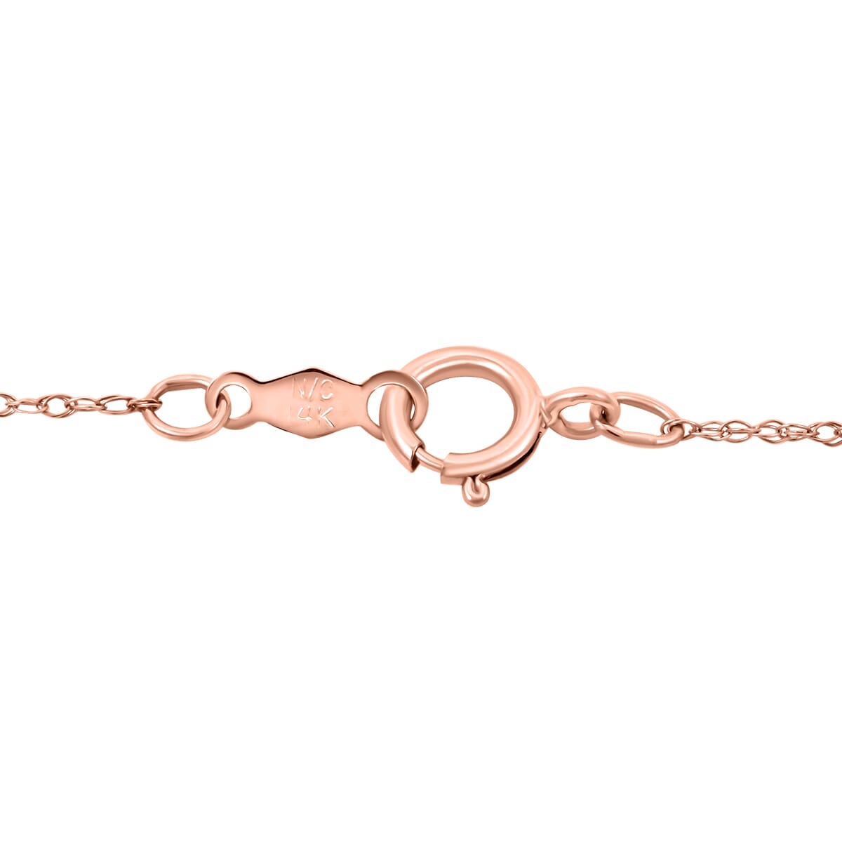 Luxuriant Lab Grown Pink Diamond 2.00 ctw Necklace 18 Inches in 14K Rose Gold  image number 3