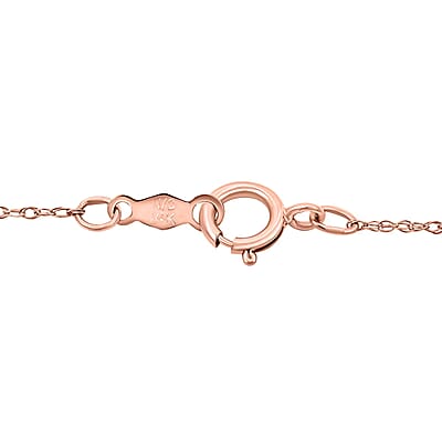 Luxuriant Lab Grown Pink Diamond 2.00 ctw Necklace 18 Inches in 14K Rose Gold