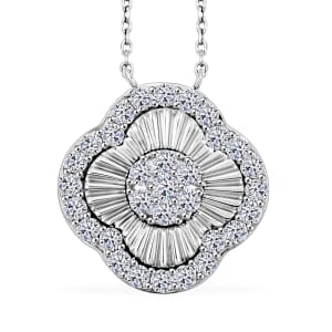 Luxuriant Lab Grown Diamond G SI 1.10 ctw Necklace 18-20 Inches in Sterling Silver 