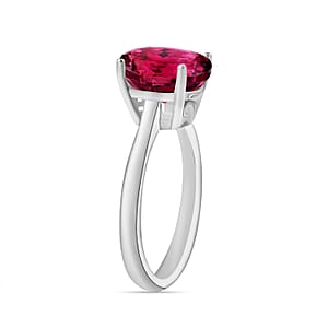 Rhapsody 18K White Gold AAAA Ouro Fino Rubellite Solitaire Ring (Size 6.0) 5.50 Grams 2.50 ctw (Del. in 10-12 Days)