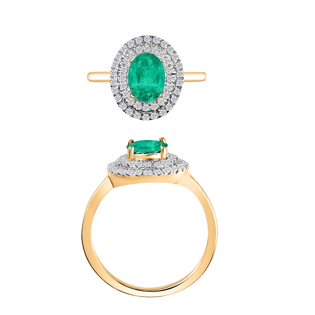 Buy Rhapsody AAAA Kagem Zambian Emerald and E-F VS2 Diamond