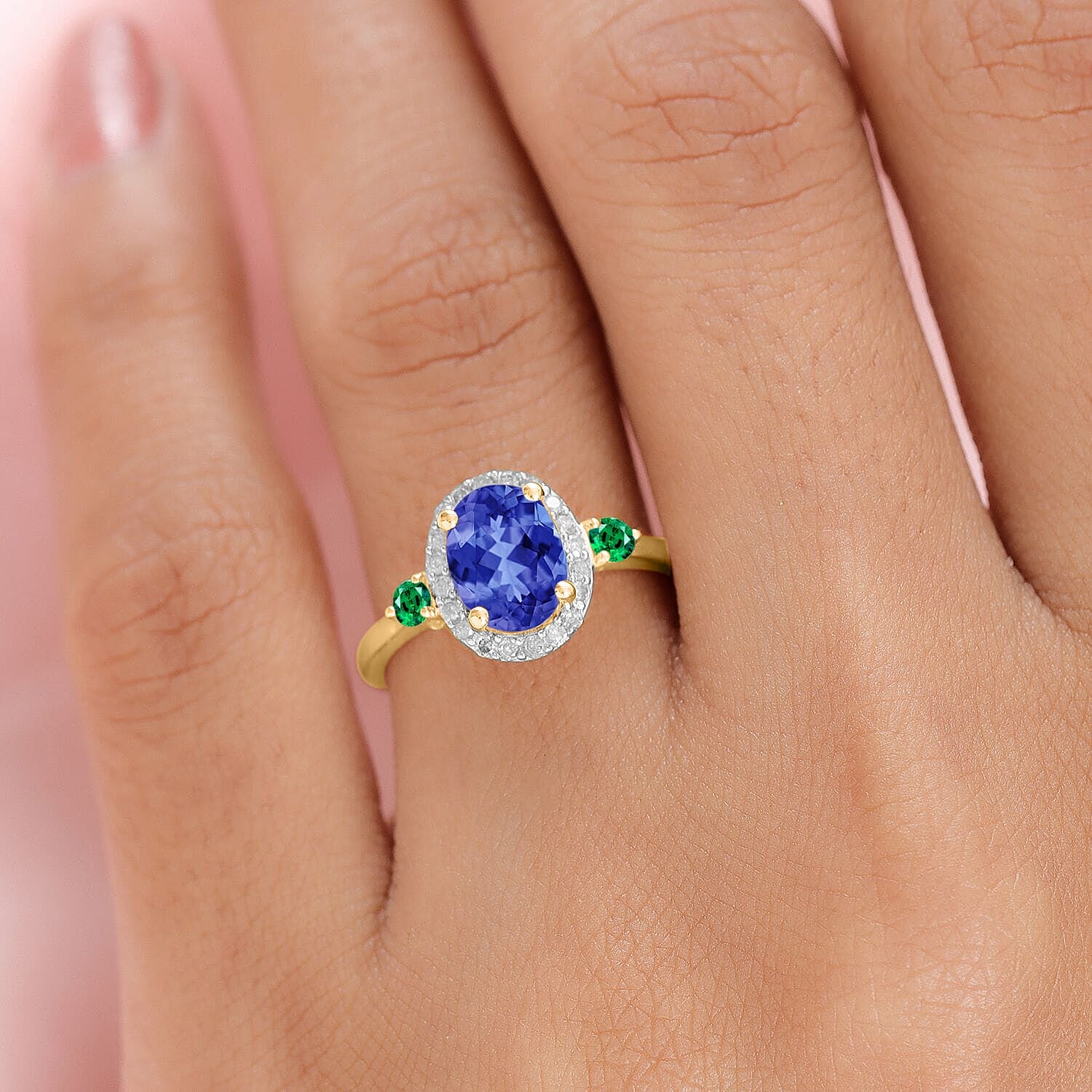 Buy Rhapsody AAAA Tanzanite, Boyaca Colombian Emerald and E-F VS2