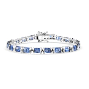 D'Joy Nilamani 15.25 ctw Floral Vines Bracelet in Rhodium Over Sterling Silver (6.50 In)