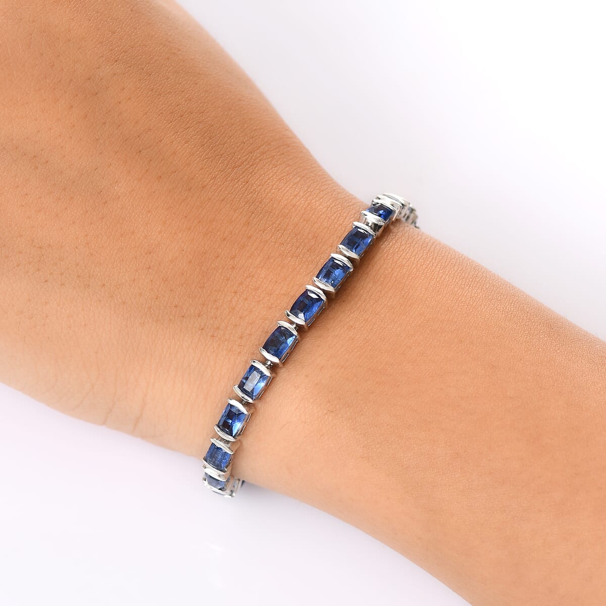 D'Joy Nilamani 17.35 ctw Bracelet in Rhodium OverSterling Silver (8.00 In) image number 2