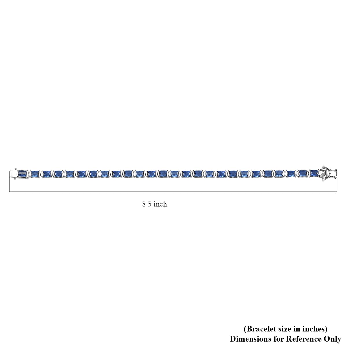D'Joy Nilamani 17.35 ctw Bracelet in Rhodium OverSterling Silver (8.00 In) image number 4