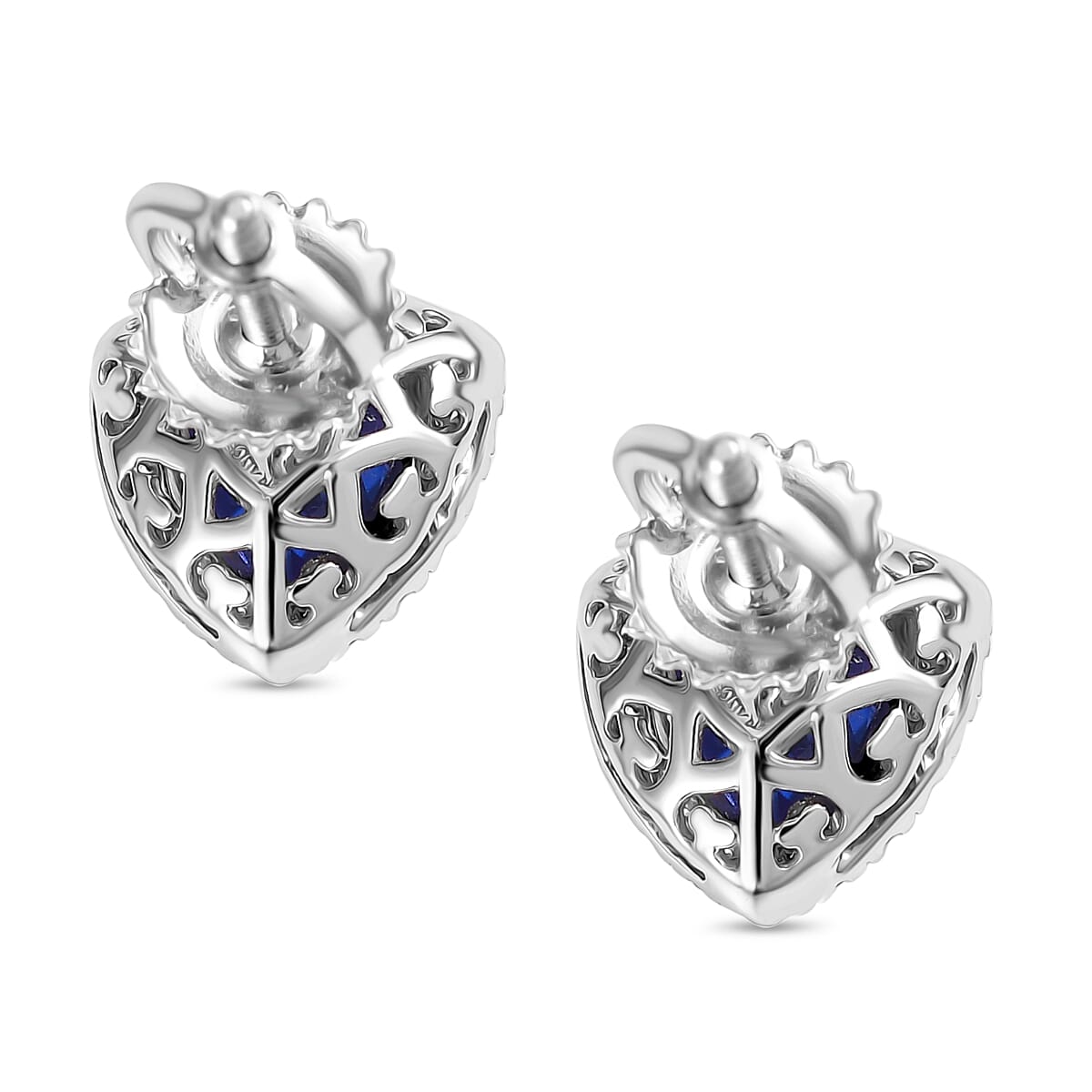 Certified & Appraised Rhapsody 950 Platinum AAAA Tanzanite, Diamond (E-F, VS) Earrings (Del. in 10-15 Days) 1.46 ctw