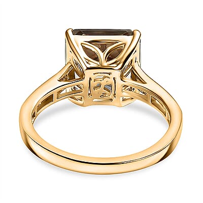 Certified & Appraised Luxoro 14K Yellow Gold AAA Turkizite and Diamond (G-H, I2) Ring (Size 5.0) 5.25 ctw