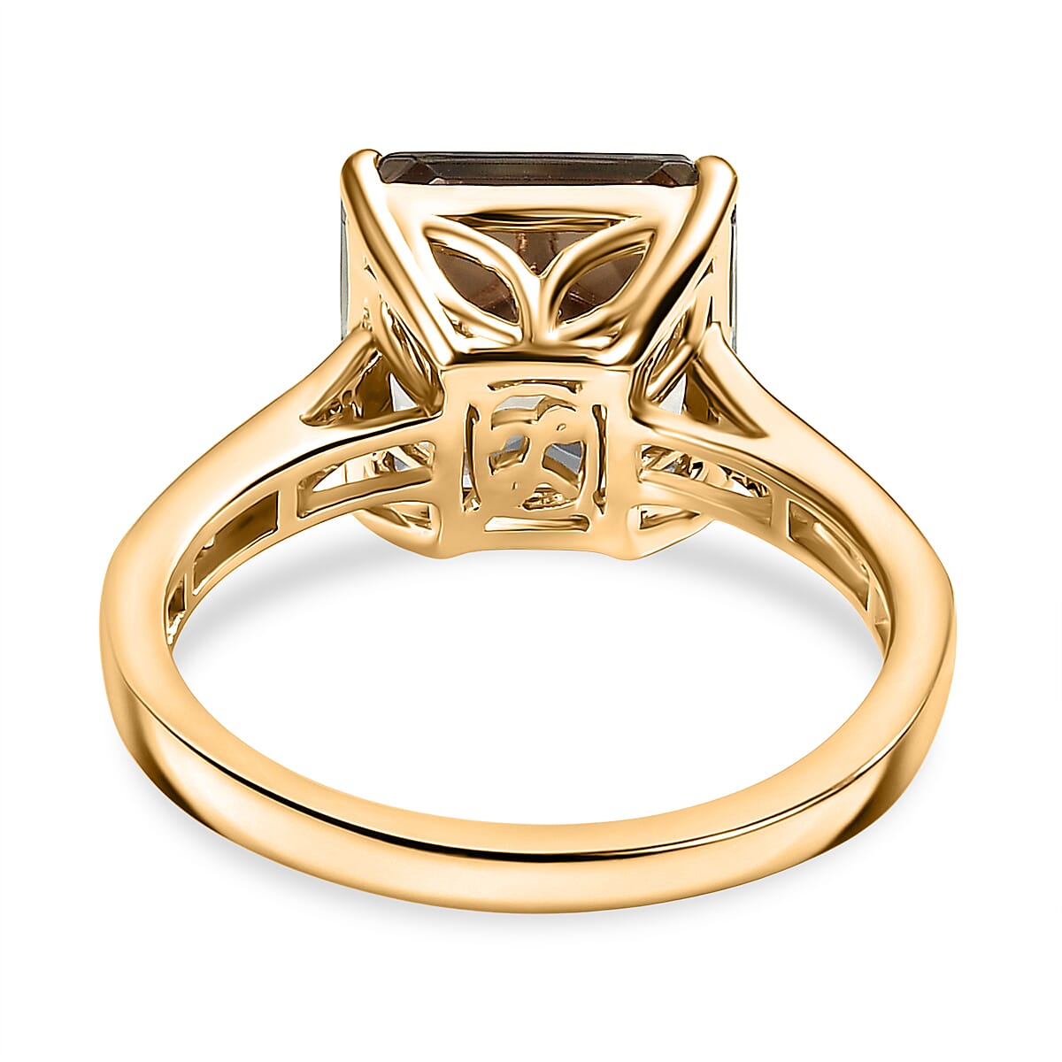 Certified & Appraised Luxoro AAA Turkizite and G-H I2 Diamond Ring in 14K Yellow Gold (Size 7.0) 5.25 ctw (Del. in 10-15 Days) image number 4