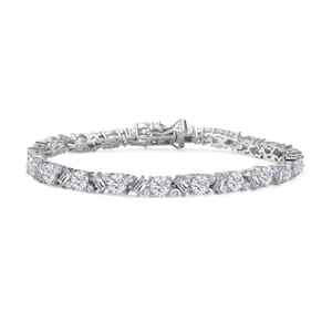 D'Joy Moissanite 13.10 ctw Stars and Constellations Bracelet in Rhodium Over Sterling Silver (8.00 In)
