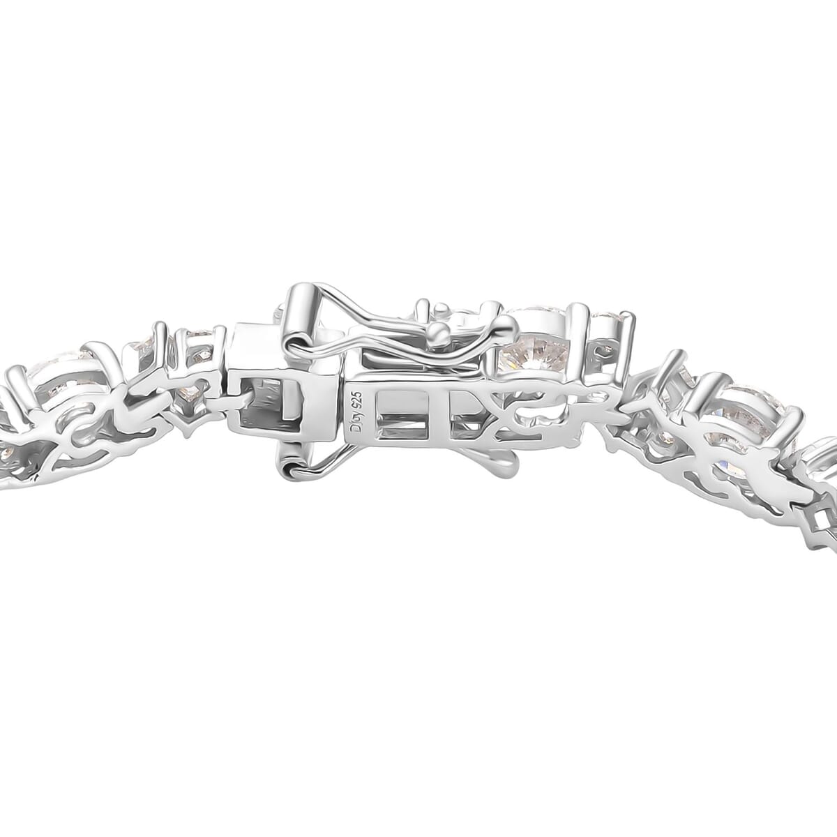 D'Joy Moissanite 11.80 ctw Stars and Constellations Bracelet in Rhodium Over Sterling Silver (7.25 In) image number 3