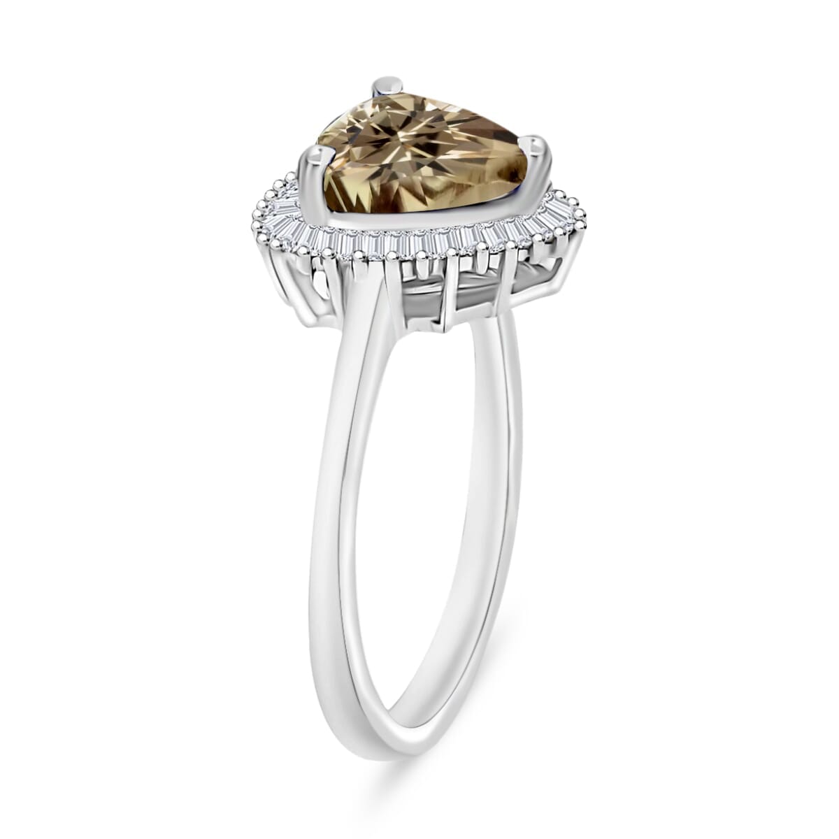 Rhapsody AAAA Turkizite and E-F VS2 Diamond Ring in 18K White Gold (Size 11.5) 5.70 Grams 2.51 ctw image number 2