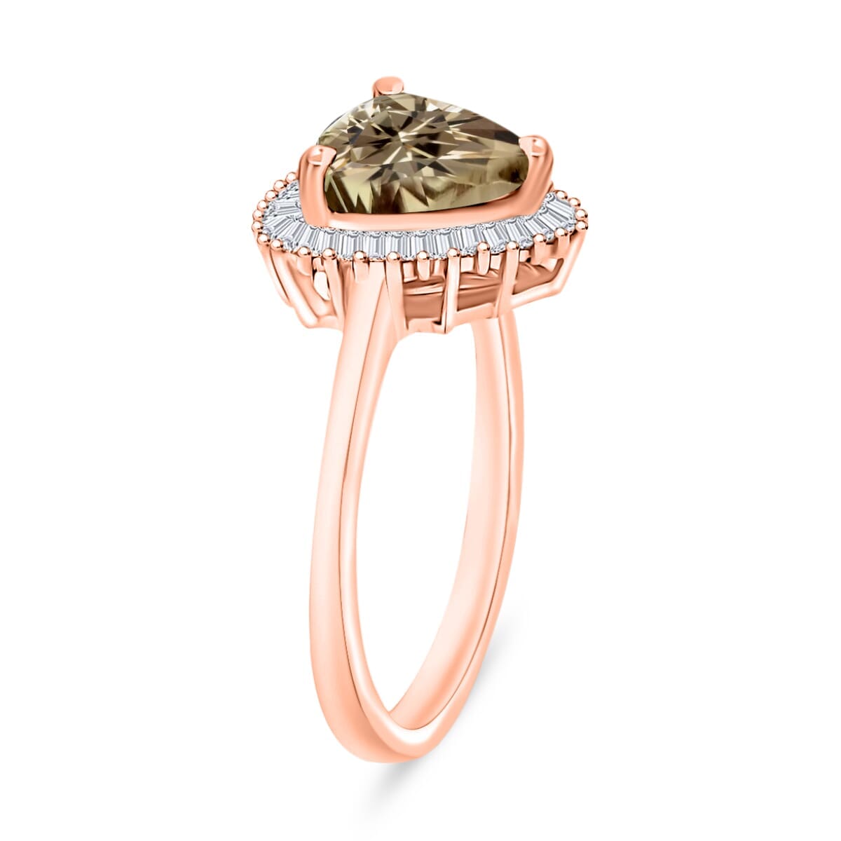 Rhapsody AAAA Turkizite and E-F VS2 Diamond Ring in 18K Rose Gold (Size 7.5) 5.70 Grams 2.51 ctw image number 2