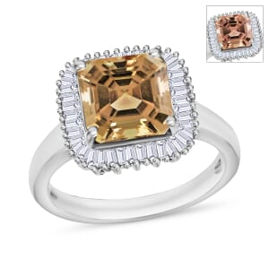 Rhapsody AAAA Turkizite and E-F VS2 Diamond Ring in 18K White Gold (Size 11.0) 5.80 Grams 2.85 ctw