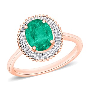 Rhapsody AAAA Mozambique Ruby and E-F VS2 Diamond Ring in 18K Rose Gold (Size 10.0) 1.96 ctw