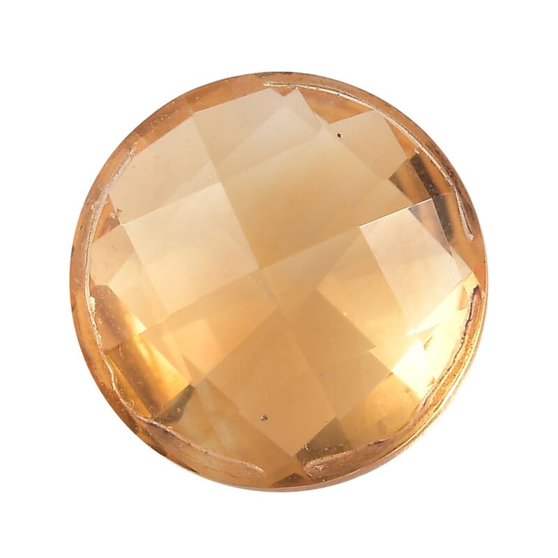 AA Brazilian Citrine (Rnd 10 mm) 3.16 ctw Loose Gemstone