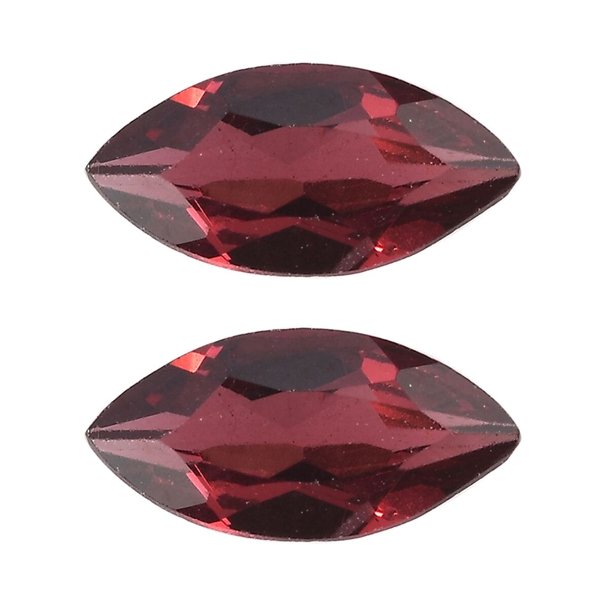 AAA Orissa Rose Garnet Set of 2 (Mrq 7x3.5 mm) 0.91 ctw Loose Gemstone image number 0