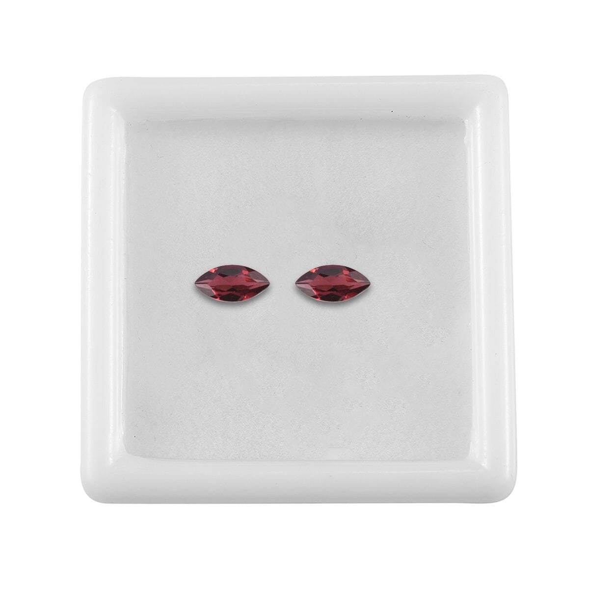AAA Orissa Rose Garnet Set of 2 (Mrq 7x3.5 mm) 0.91 ctw Loose Gemstone image number 3