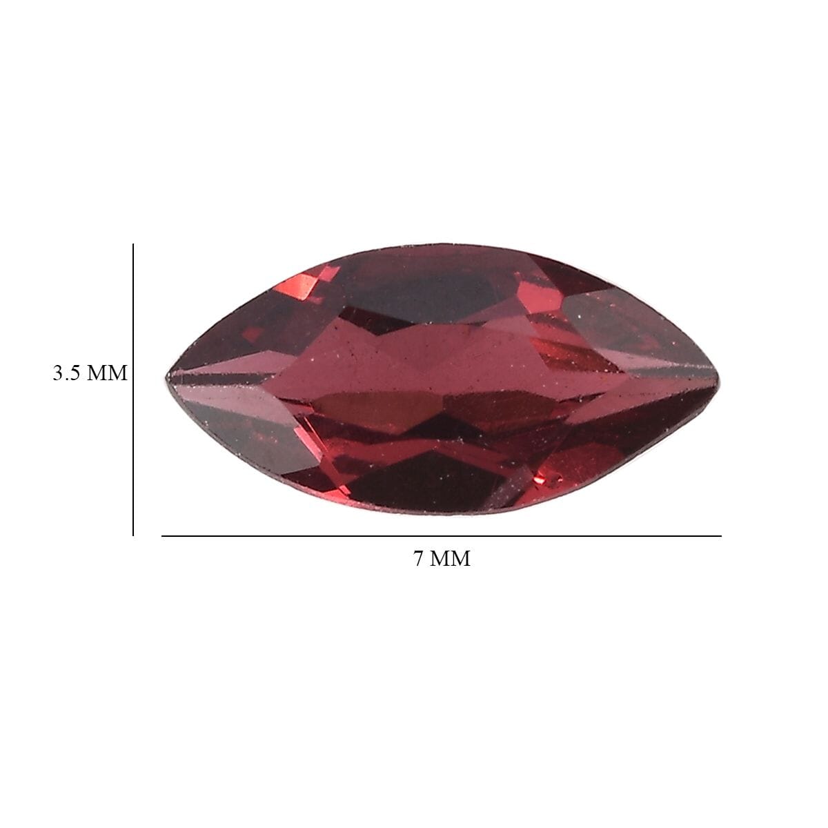 AAA Orissa Rose Garnet Set of 2 (Mrq 7x3.5 mm) 0.91 ctw Loose Gemstone image number 4