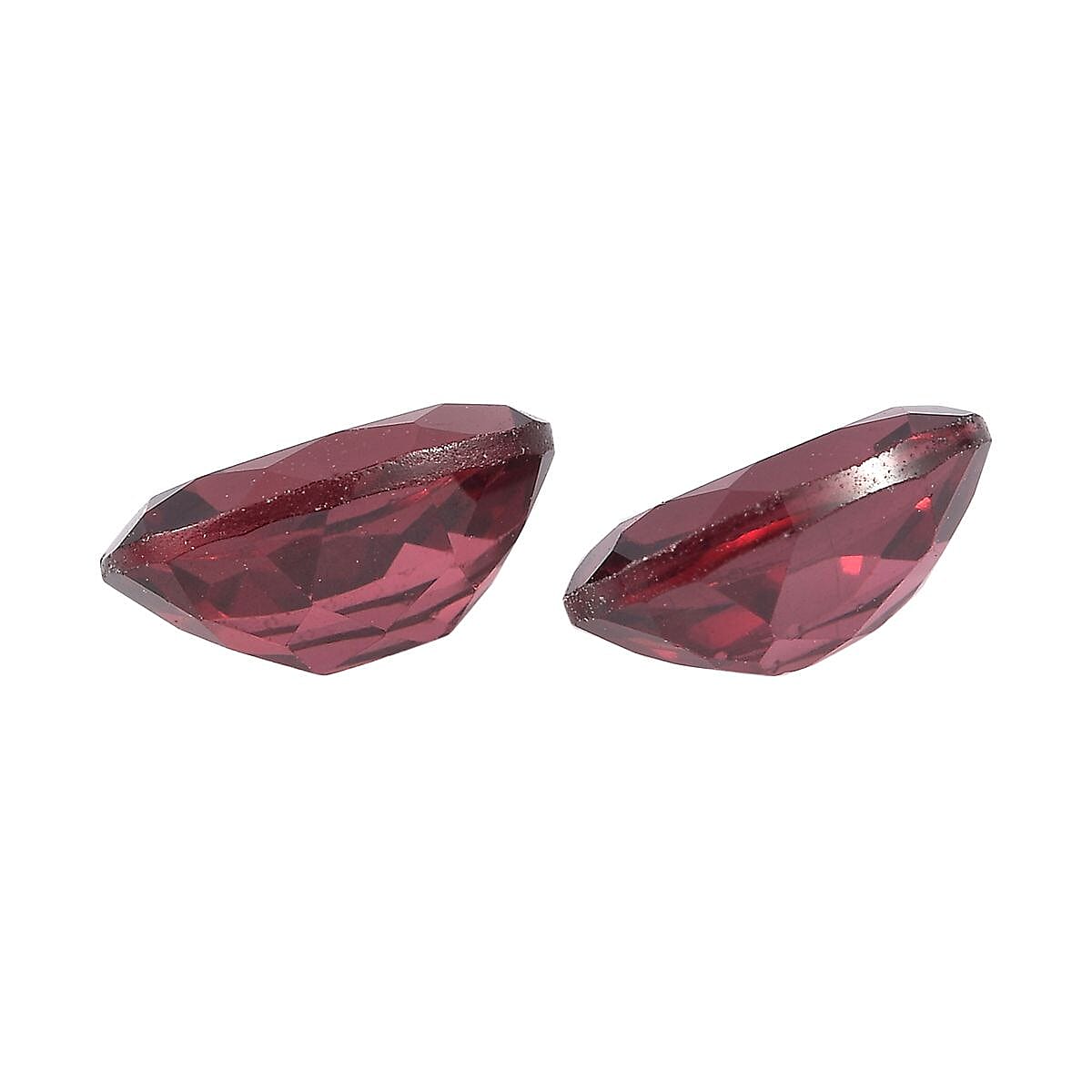 Orissa Rose Garnet Set of 2 (Ovl 7x5 mm) 1.88 ctw image number 2