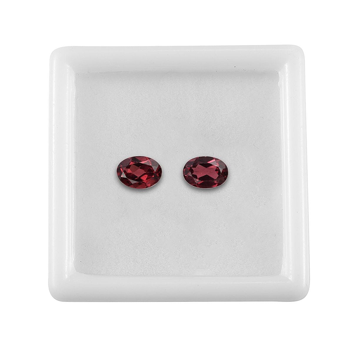 Orissa Rose Garnet Set of 2 (Ovl 7x5 mm) 1.88 ctw image number 3