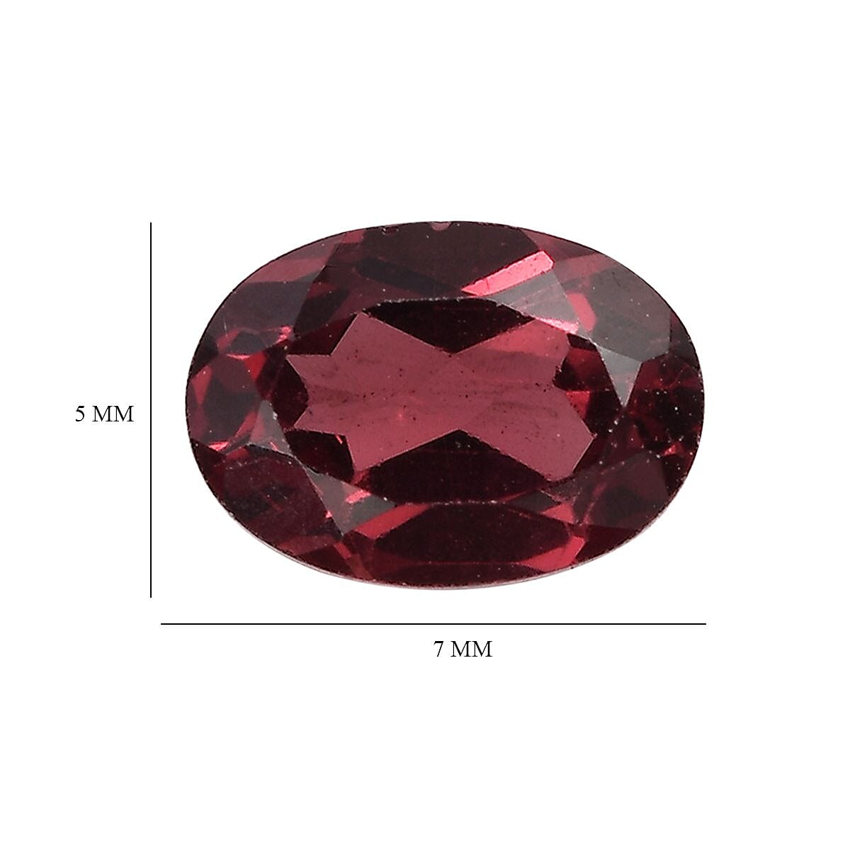 Orissa Rose Garnet Set of 2 (Ovl 7x5 mm) 1.88 ctw image number 4