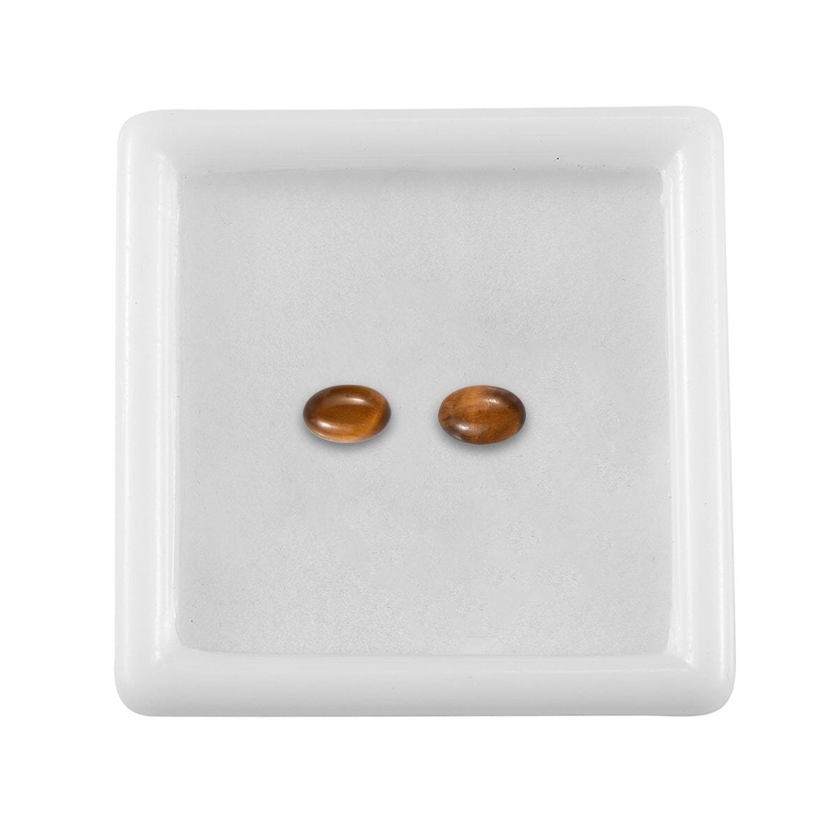 Tigers Eye Set of 2 (Ovl 6x4 mm) 0.93 ctw Loose Gemstone image number 3
