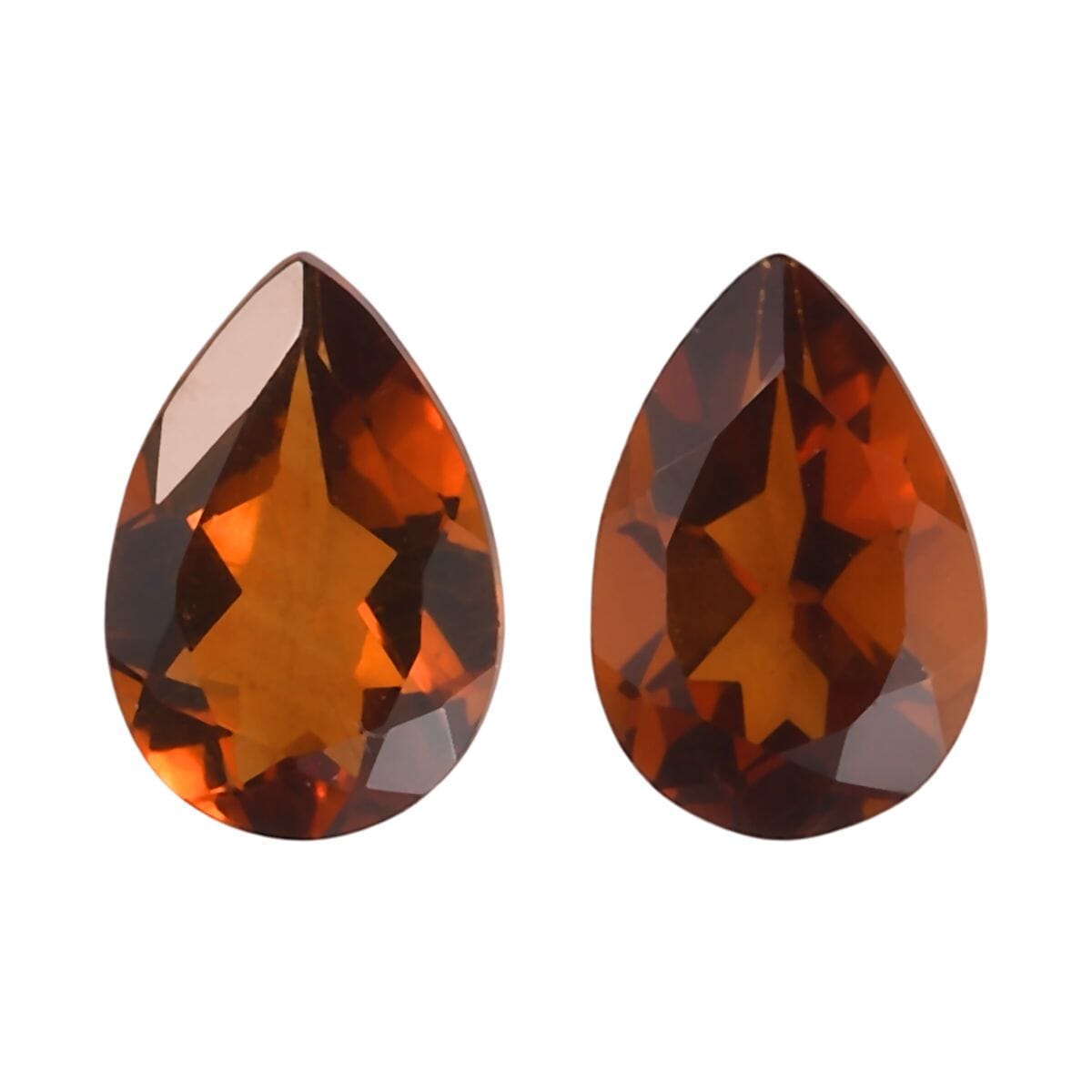 Brazilian Cherry Citrine (Pear 6x4 mm) 0.69 ctw Loose Gemstone image number 0