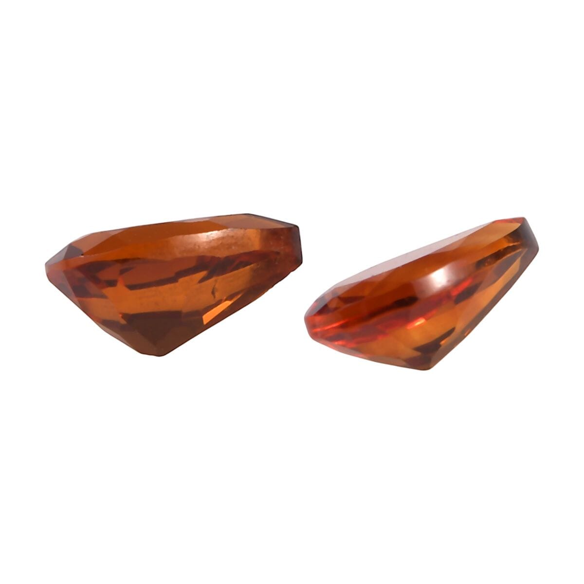 Brazilian Cherry Citrine (Pear 6x4 mm) 0.69 ctw Loose Gemstone image number 2