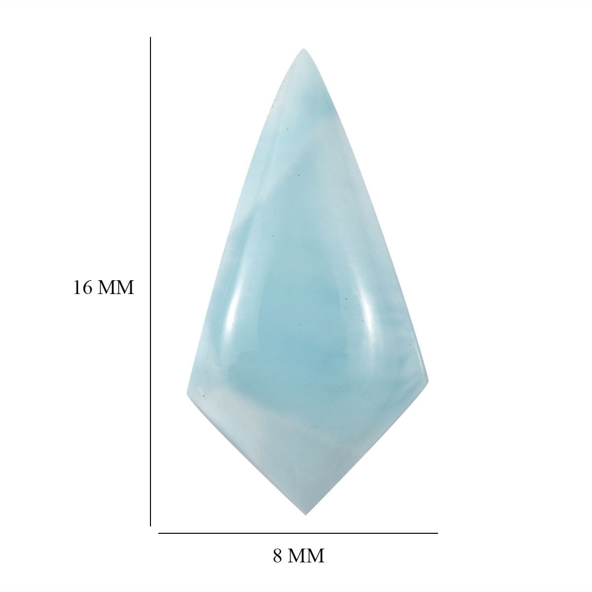 AA Larimar (Kite 16x8 mm) 3.00 ctw Loose Gemstone image number 4