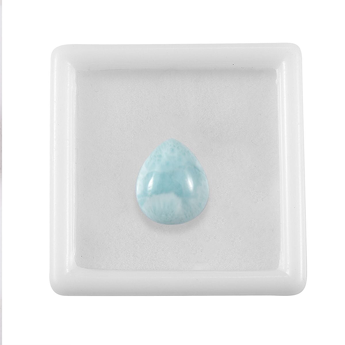 AA Larimar (Pear 12x10 mm) 3.95 ctw Loose Gemstone