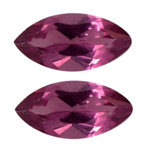 Orissa Rose Garnet Set of 2 (Mrq 5x2.5 mm) 0.33 ctw Loose Gemstone