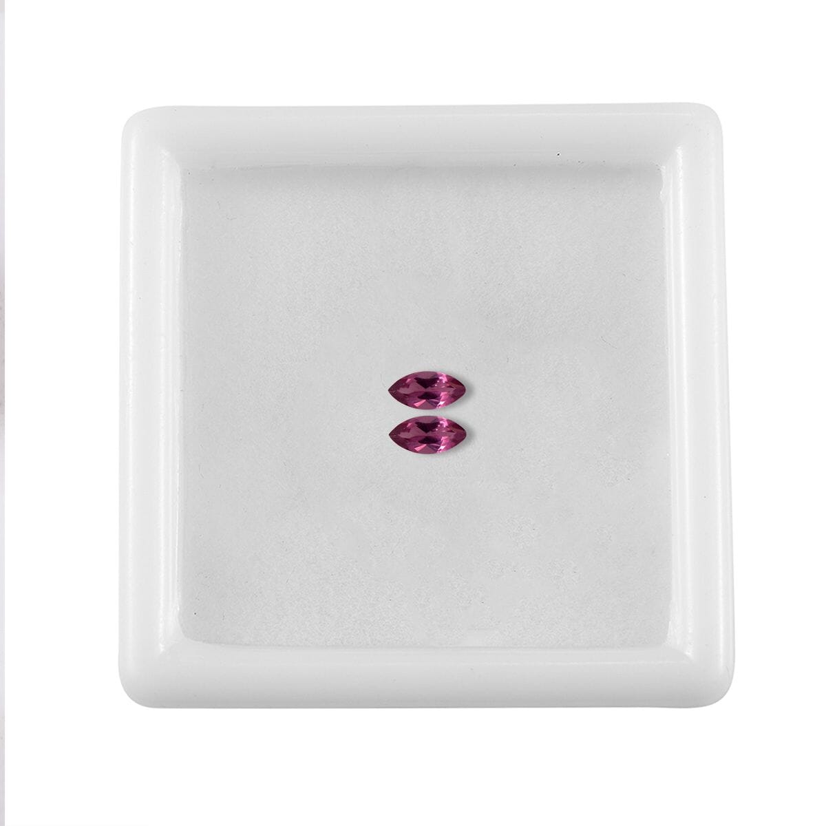 Orissa Rose Garnet Set of 2 (Mrq 5x2.5 mm) 0.33 ctw Loose Gemstone image number 3